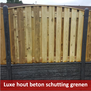 luxe hout beton schutting