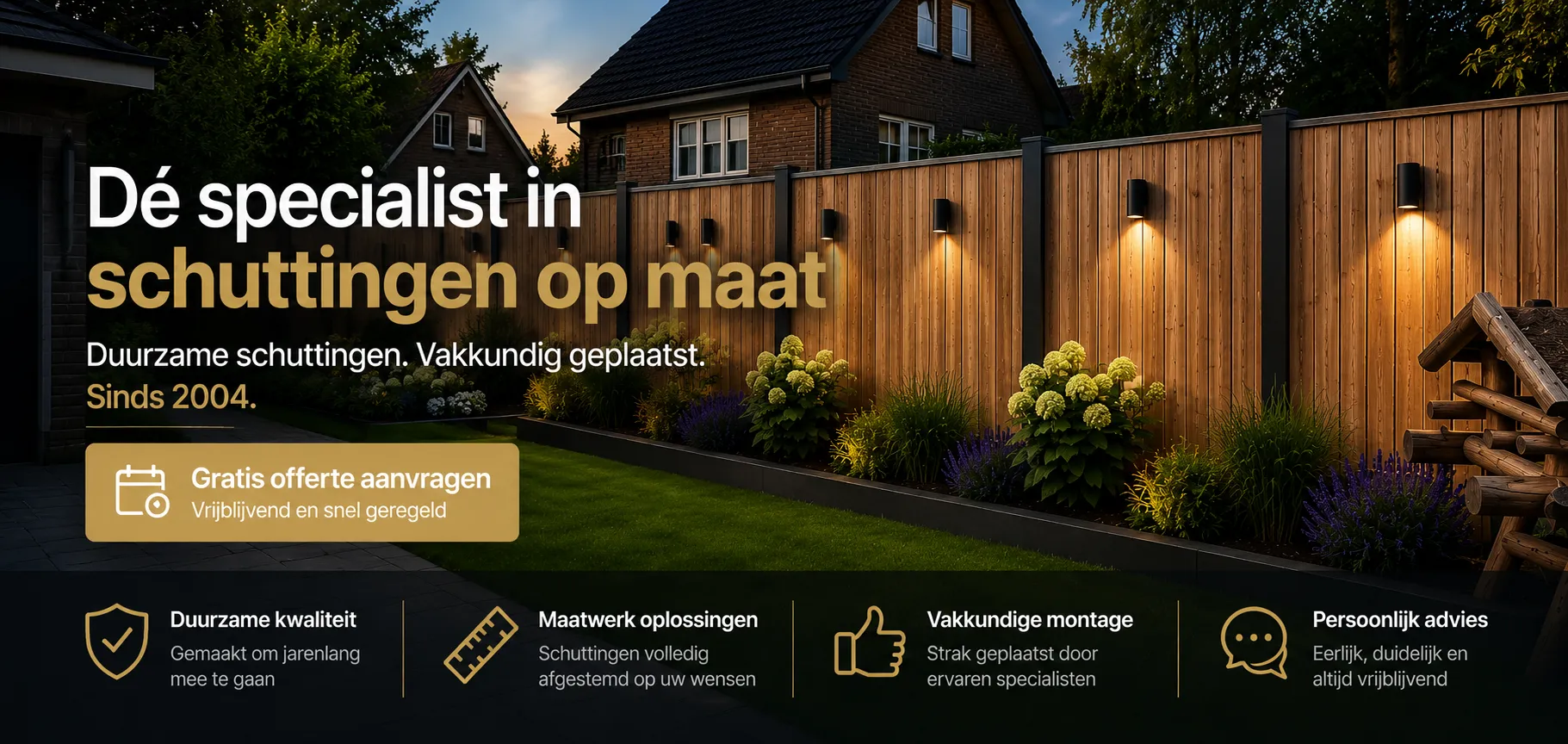 Schuttingenplaatsen.nl - Schuttingen op maat sinds 2004