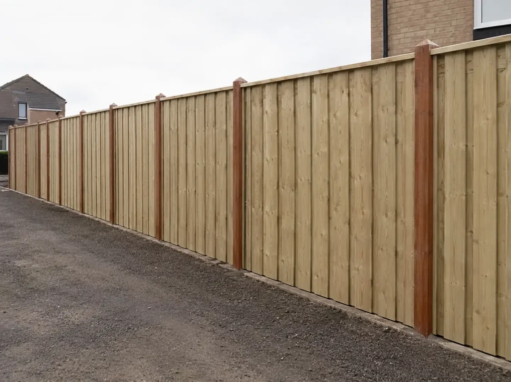 schutting helemaal van hout