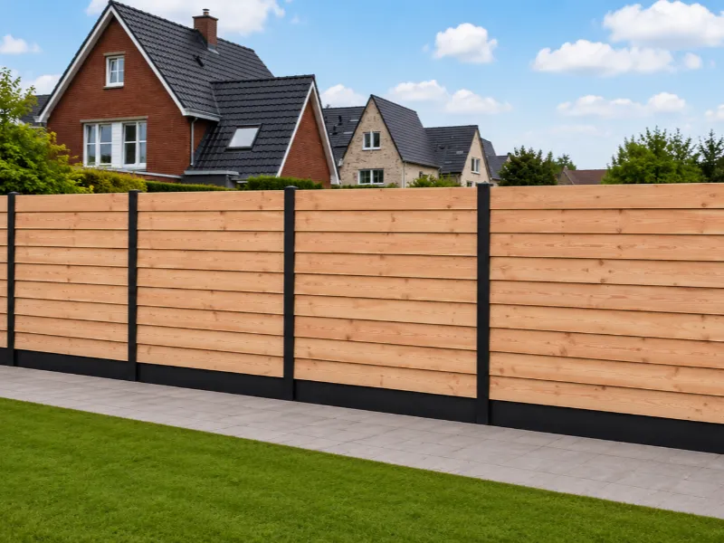 Houten schutting